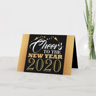 Tarjeta Efecto Relieve metalizado dorado, burbujas de cham