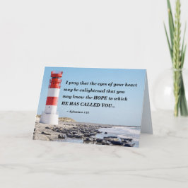 Tarjeta Efesios 1:18 Rezo para que conozcas la ESPERANZA