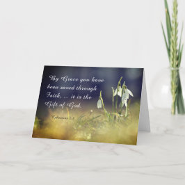 Tarjeta Efesios 2:8 Por Gracia Te Han Salvado La Biblia