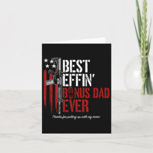 Tarjeta Effin Bonus Dad Ever Daddy Gun Rights American Fla