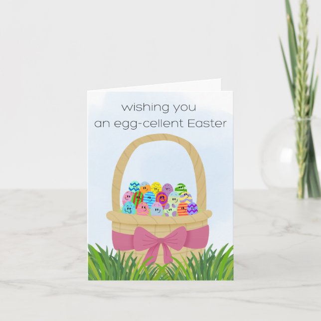 Tarjeta Egg-cellent Easter card (Anverso)