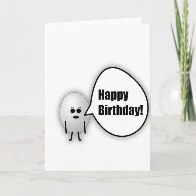 Tarjeta Egg Happy Birday Card (Anverso)