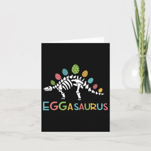 Tarjeta Eggasaurus Pascua Estegosaurus Dinosaurios Niños T