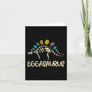 Tarjeta Eggasaurus Pascua Estegosaurus Dinosaurios Niños T