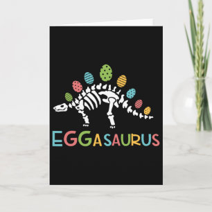 Tarjeta Eggasaurus Pascua Stegosaurus Dinosaurio Niños T