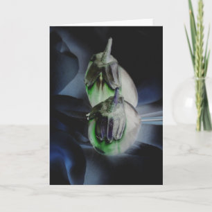Tarjeta "Eggplant" Las plantas de huevos modificadas digit