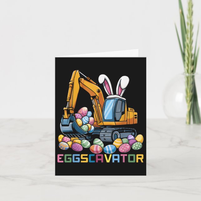 Tarjeta Eggs cavator Easter Bunny Excavator Toddler Boys E (Anverso)