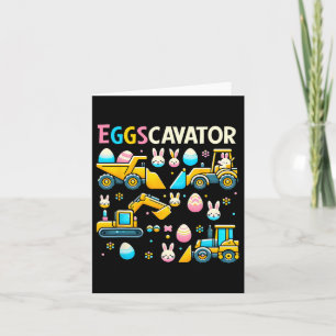 Tarjeta Eggscavator Semana Santa Caza Caza Camiones De Con