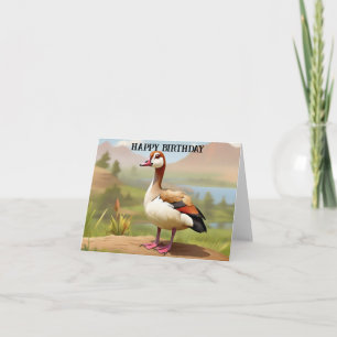 Tarjeta Egipcio Goose por agua