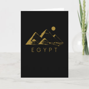 Tarjeta Egipto Pirámide jeroglífica egipcia