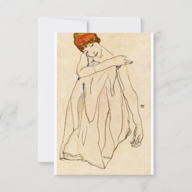 Tarjeta Egon Schiele - Bailador (Anverso)