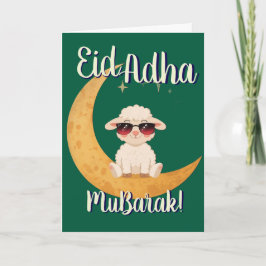 Tarjeta Eid Al Adha Mubarak Cute Sheep Greeting Card 