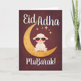 Tarjeta Eid Al Adha Mubarak Funny Sheep Greeting Card 