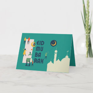 Tarjeta Eid Al-Fitr Mubarak