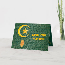 Tarjeta Eid al Fitr Mubarak Ramadan Kareem Estrella de la