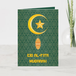 Tarjeta Eid al Fitr Mubarak Ramadan Kareem Estrella de la
