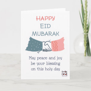 Tarjeta Eid feliz - Apretón de manos