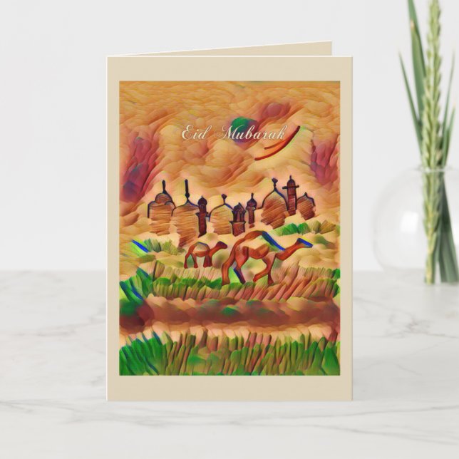 Tarjeta Eid Mubarak (Anverso)