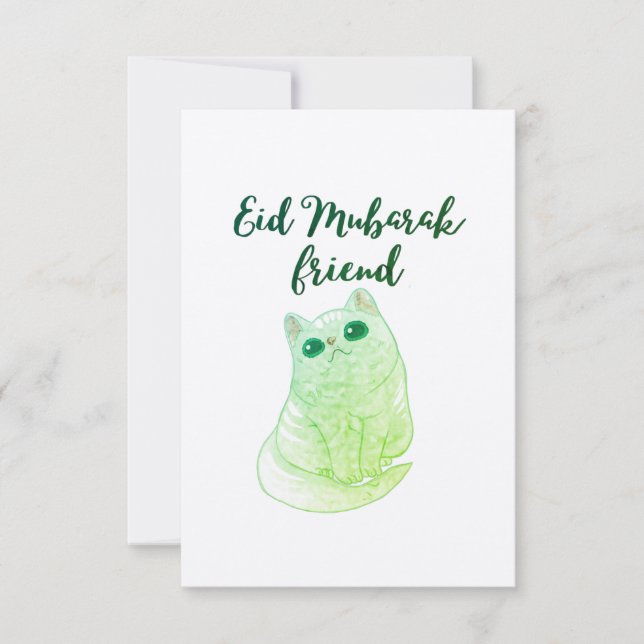 Tarjeta Eid Mubarak Friend (Anverso)