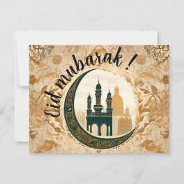 Tarjeta "Eid Mubarak" maravilloso