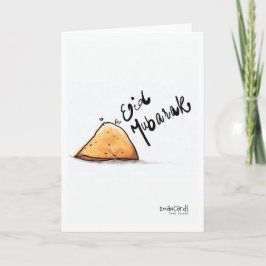 Tarjeta Eid Mubarak - Samosa
