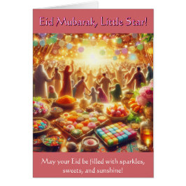 Tarjeta Eid para Niños - Estrella Pequeña de Eid M