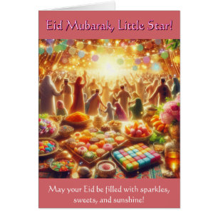 Tarjeta Eid para Niños - Estrella Pequeña de Eid M