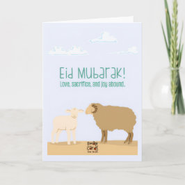 Tarjeta Eid ul Adha Mubarak - Simple