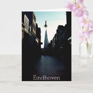 Tarjeta Eindhoven street & Catharinakerk, Países Bajos