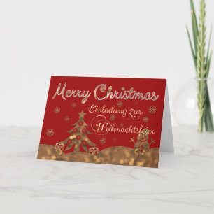 Tarjeta ¡Einladung zur Firmenweihnachtsfeier!