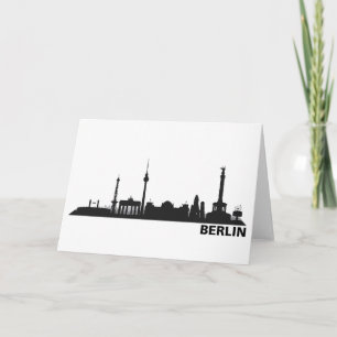 Tarjeta Einladungskarte mit Berlin Skyline.