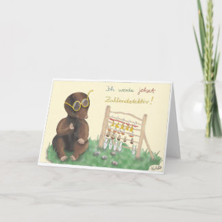 Tarjeta Einschulungskarte – liebevoll handgezeichnet Junge