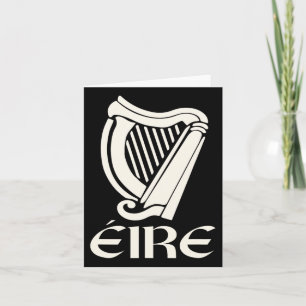 Tarjeta Eire Gaélico Irlanda Eireann Orgullo Irlandés Arpa