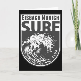 Tarjeta Eisch, recuerdo de surf de Munich olas de surf vac