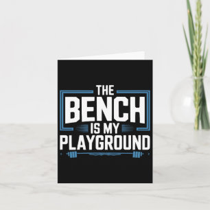 Tarjeta Ejercicio De Prensa De Bench Bodybuilding Fitness 