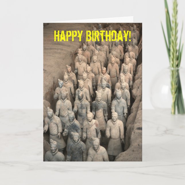 Tarjeta Ejército de la terracota (Anverso)