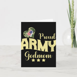 Tarjeta Ejército Orgulloso de Mujeres Camuflaje Diosmamá E