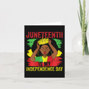 Tarjeta El 12 de junio africano es mi día de la independen