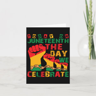 Tarjeta El 18 De Junio Celebró La Libertad Para Amer Afric