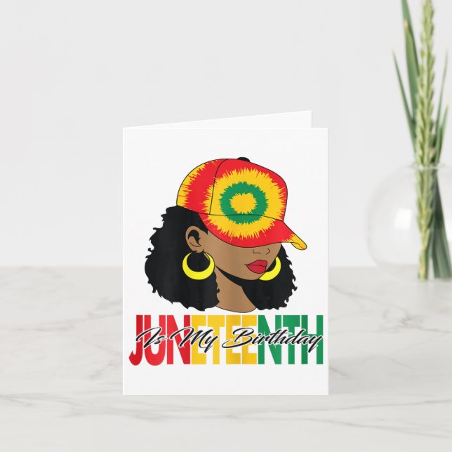 Tarjeta El 18 De Junio De 1865 Es Mi Cumpleaños Para Mujer (Anverso)
