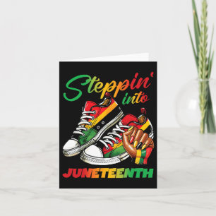 Tarjeta El 18 de junio de 1865 Melanin Orgullo africano