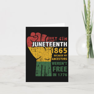 Tarjeta El 18 de junio los Ancestros no fueron libres en 1