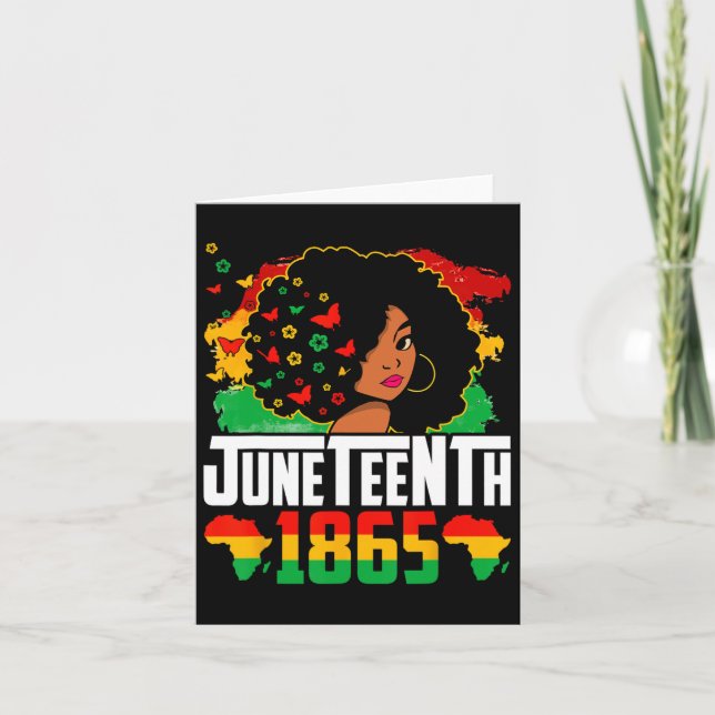 Tarjeta El 19 de junio es mi Día de la Independencia Bl (Anverso)