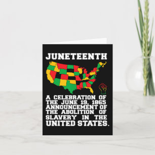 Tarjeta El 19 de junio se celebra la liberación de afroame