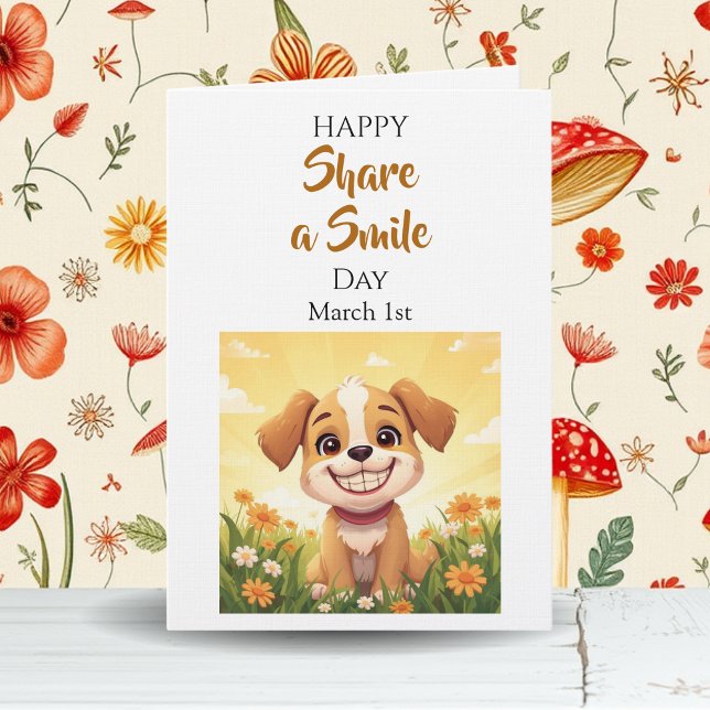 Tarjeta El 1 de marzo es el Día de Compartir una Sonrisa! (Subido por el creador)