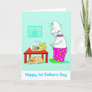 Tarjeta El 1r día de padre feliz