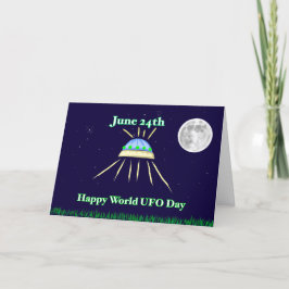 Tarjeta El 24 de junio es el Día Mundial de los OVNIs