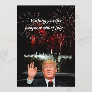 Tarjeta el 4 de julio más feliz de Donald Trump