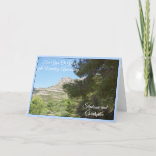 Tarjeta El 6º aniversario Boda personalizado de la montaña