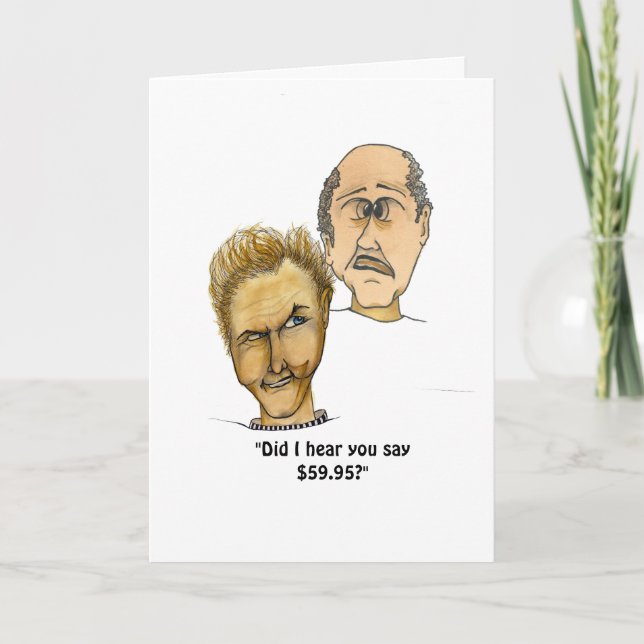 Tarjeta El 60 aniversario de Funny Guy (Anverso)